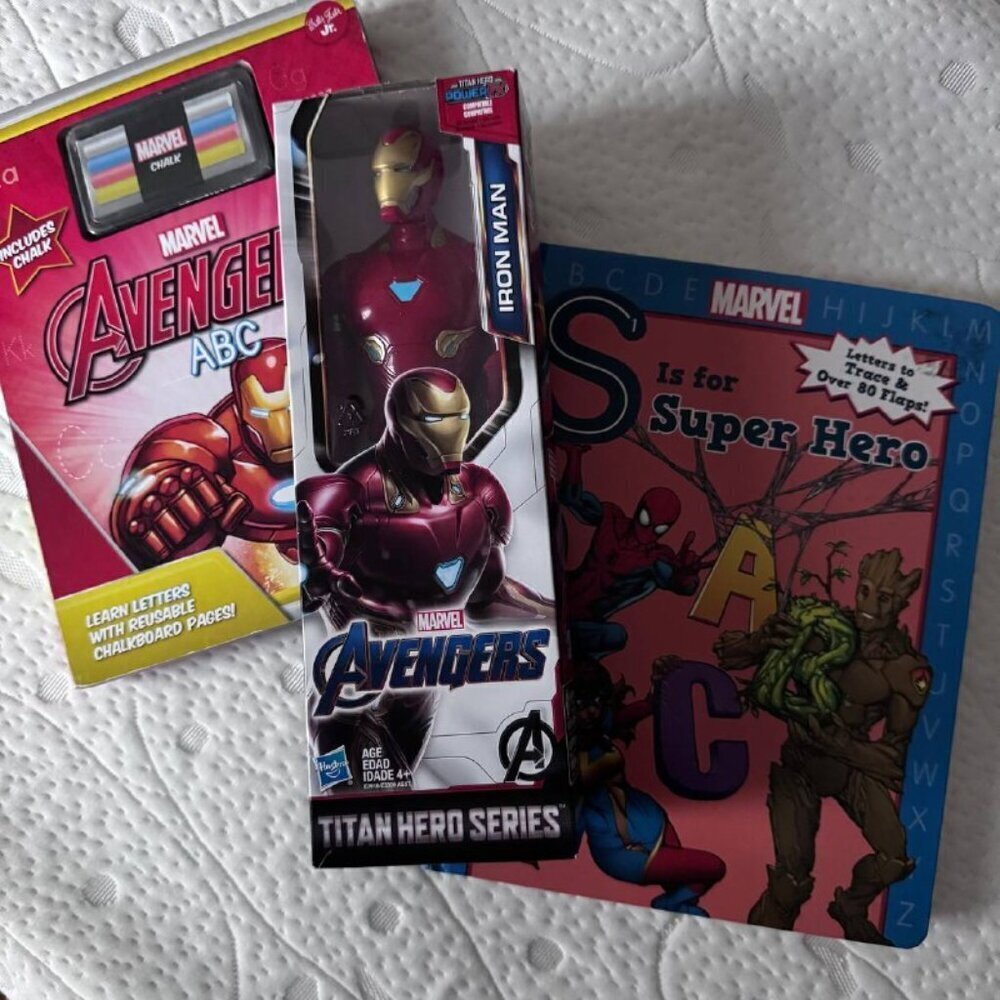 AVENGERS Marvel Educational Gift Set - Iron Man Figure and Books - Picture 12 of 12